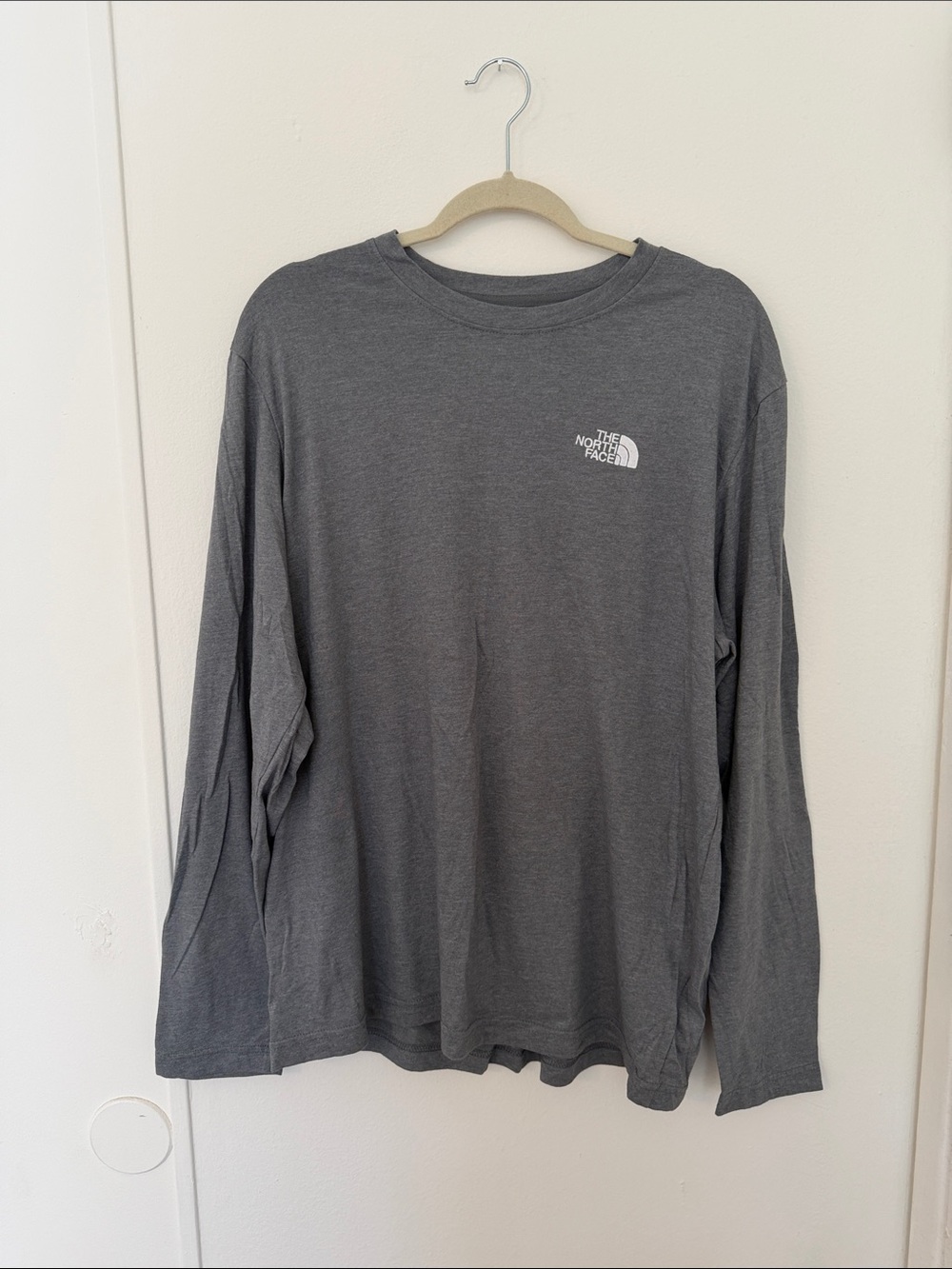 The North Face Long Sleeve Tee Charcoal Gray Men's L